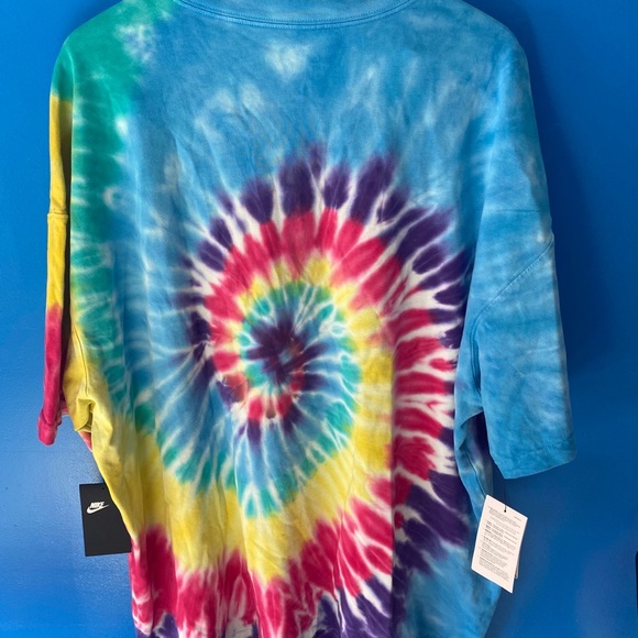 nike tie dye shirt colorful rave hippy - Picture 2 of 2